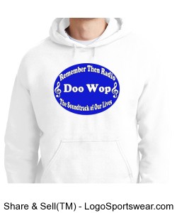 White Hooded Sweat Design Zoom